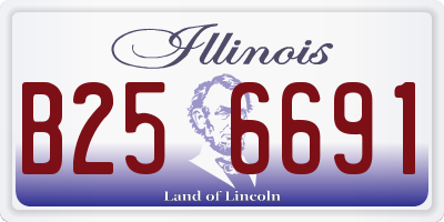 IL license plate B256691