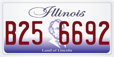 IL license plate B256692