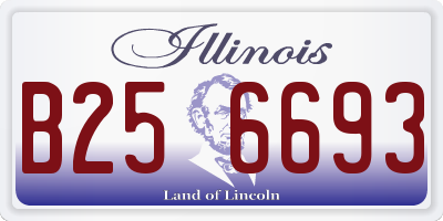 IL license plate B256693