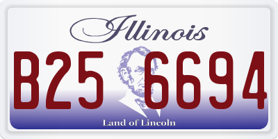 IL license plate B256694