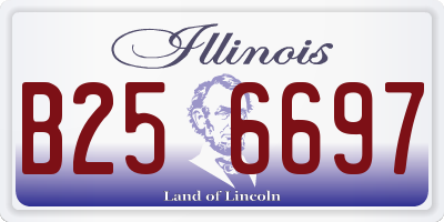IL license plate B256697