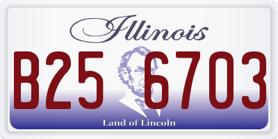 IL license plate B256703
