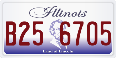 IL license plate B256705