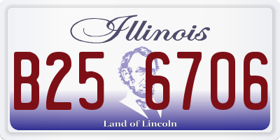 IL license plate B256706