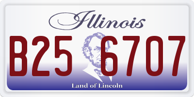 IL license plate B256707