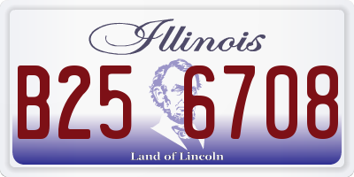 IL license plate B256708