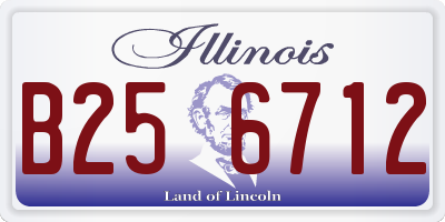 IL license plate B256712