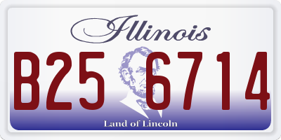 IL license plate B256714