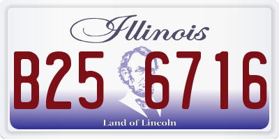IL license plate B256716