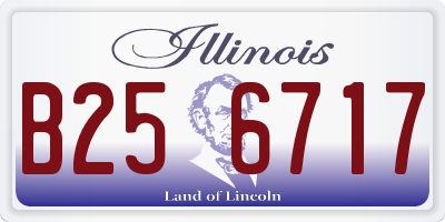 IL license plate B256717