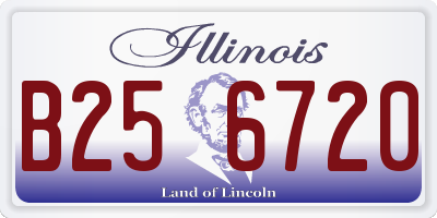 IL license plate B256720