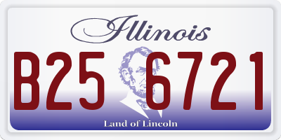 IL license plate B256721
