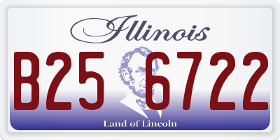 IL license plate B256722