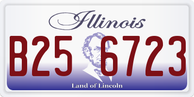 IL license plate B256723