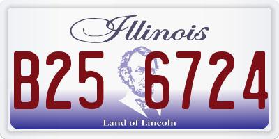 IL license plate B256724