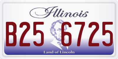 IL license plate B256725