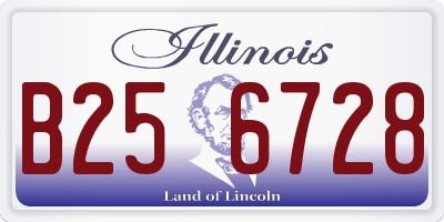 IL license plate B256728