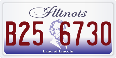 IL license plate B256730