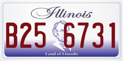 IL license plate B256731