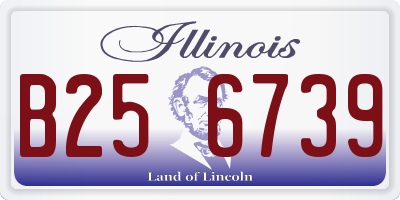 IL license plate B256739
