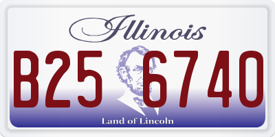 IL license plate B256740