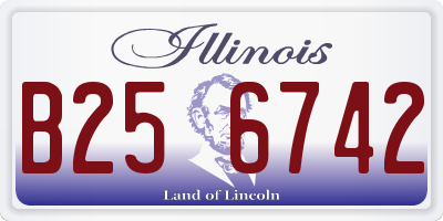 IL license plate B256742
