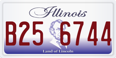 IL license plate B256744