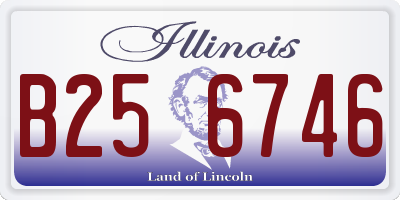 IL license plate B256746
