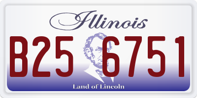 IL license plate B256751