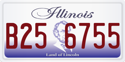IL license plate B256755