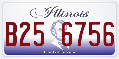 IL license plate B256756