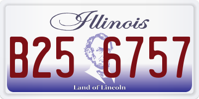 IL license plate B256757