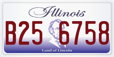 IL license plate B256758