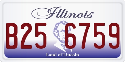 IL license plate B256759