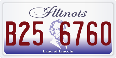 IL license plate B256760