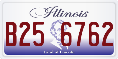 IL license plate B256762