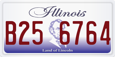 IL license plate B256764