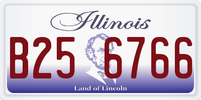 IL license plate B256766