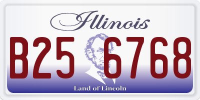 IL license plate B256768