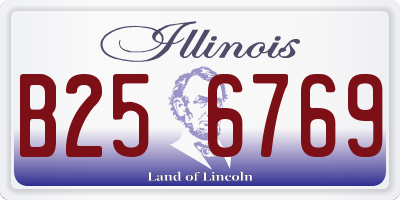 IL license plate B256769