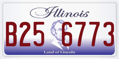 IL license plate B256773