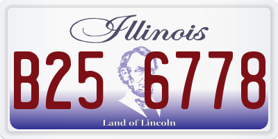IL license plate B256778