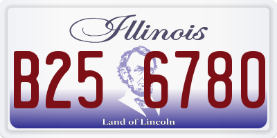 IL license plate B256780