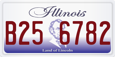 IL license plate B256782