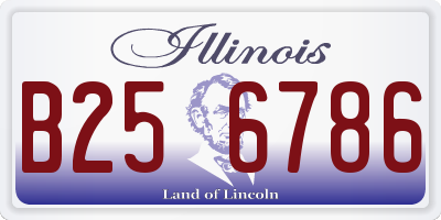 IL license plate B256786