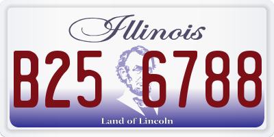 IL license plate B256788