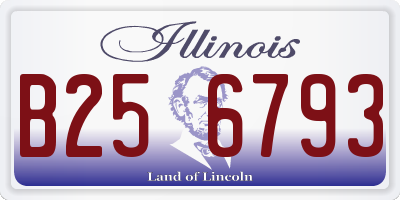 IL license plate B256793