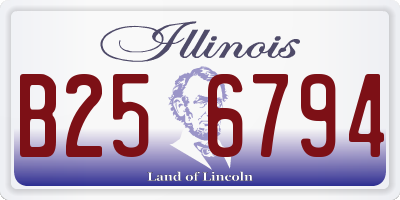 IL license plate B256794
