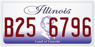IL license plate B256796
