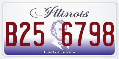 IL license plate B256798